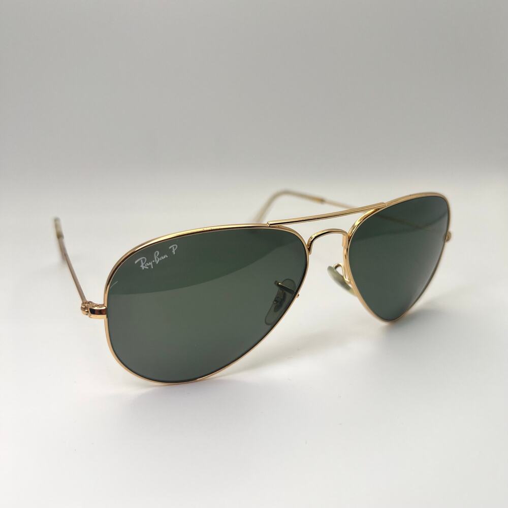 Ray-Ban RB3025 Gold Aviator Large Metal Sunglasses 001/51 READ DESC 58-14-135